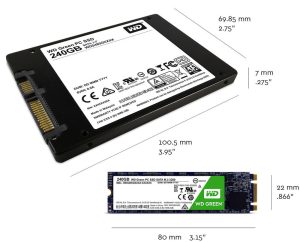 Ổ cứng SSD WD theo 2 chuẩn 2,5' và M2