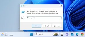 Chạy lệnh lusrmgr.msc trong Windows Run