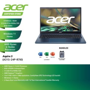 Acer Aspire 3 A315 24P - laptop học online pin trâu năm 2025